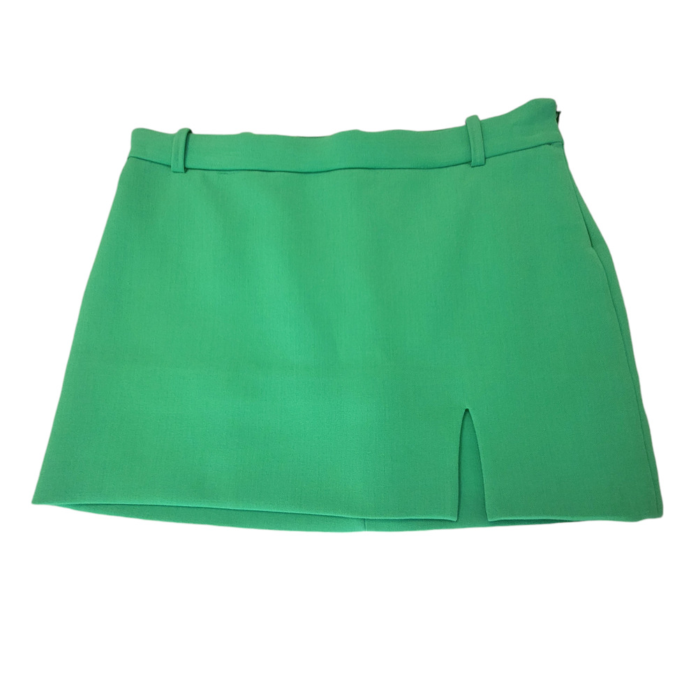 Zara Green Pencil Mini Skirt with Slit